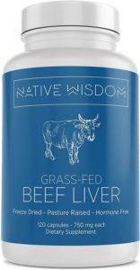 native wisdom grass fed beef liver capsules, desiccated beef liver, benefits of eating liver, desiccated liver tablets, what is desiccated liver