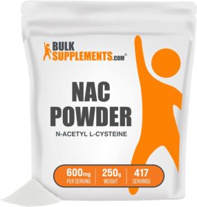 Taking an NAC supplement can help with glutathione depletion. Low glutathione levels are associated with numerous chronic diseases.